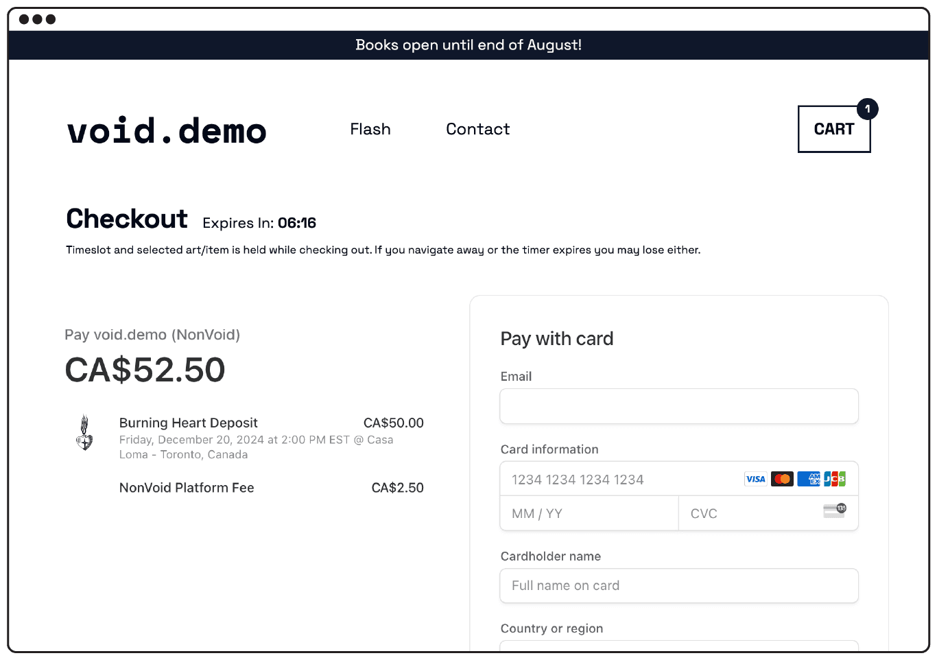 Simple deposits screenshot
