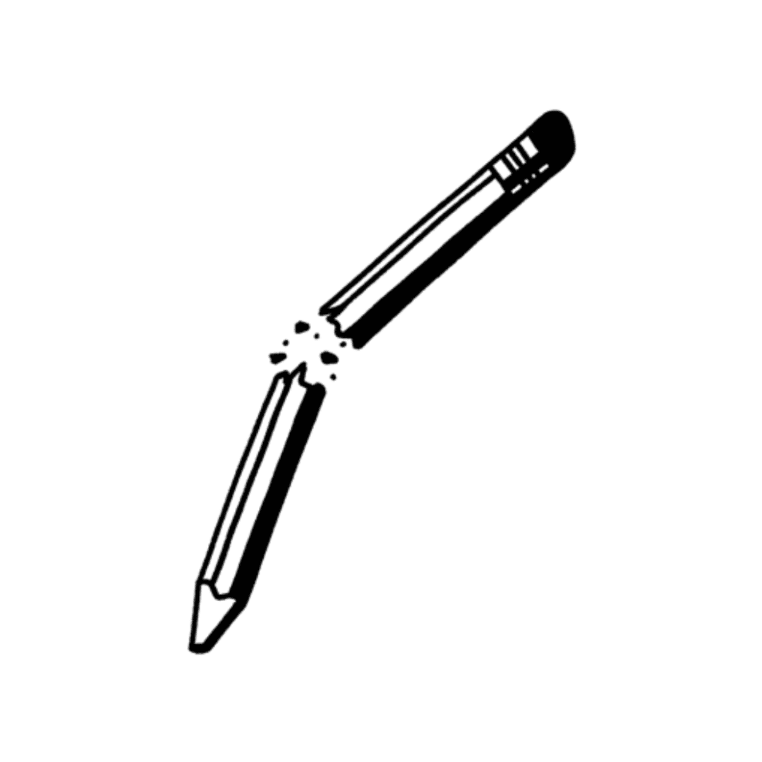 broken pencil