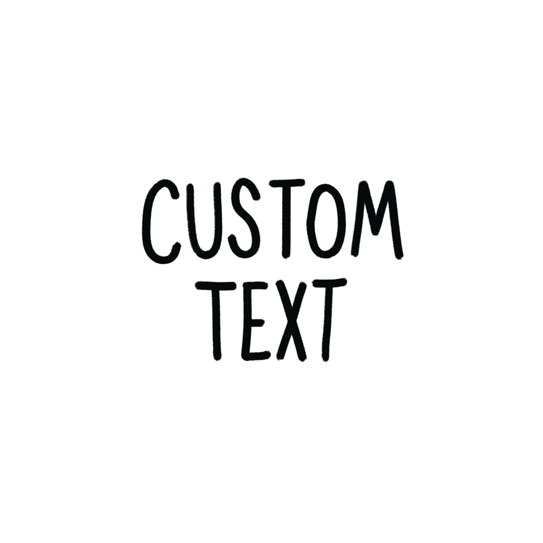 custom text - uppercase
