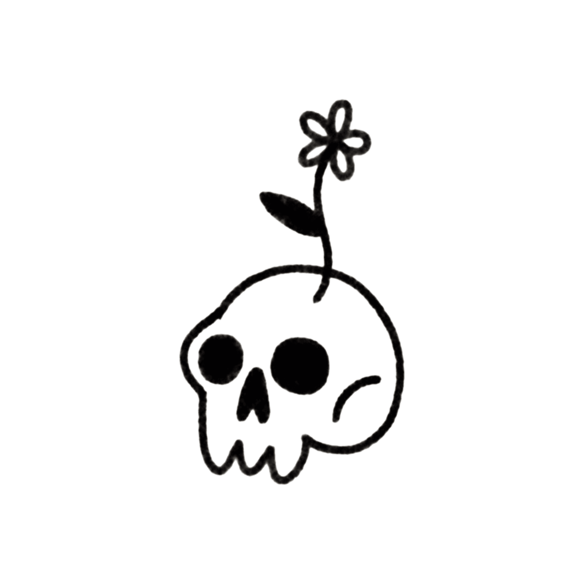 flower skull