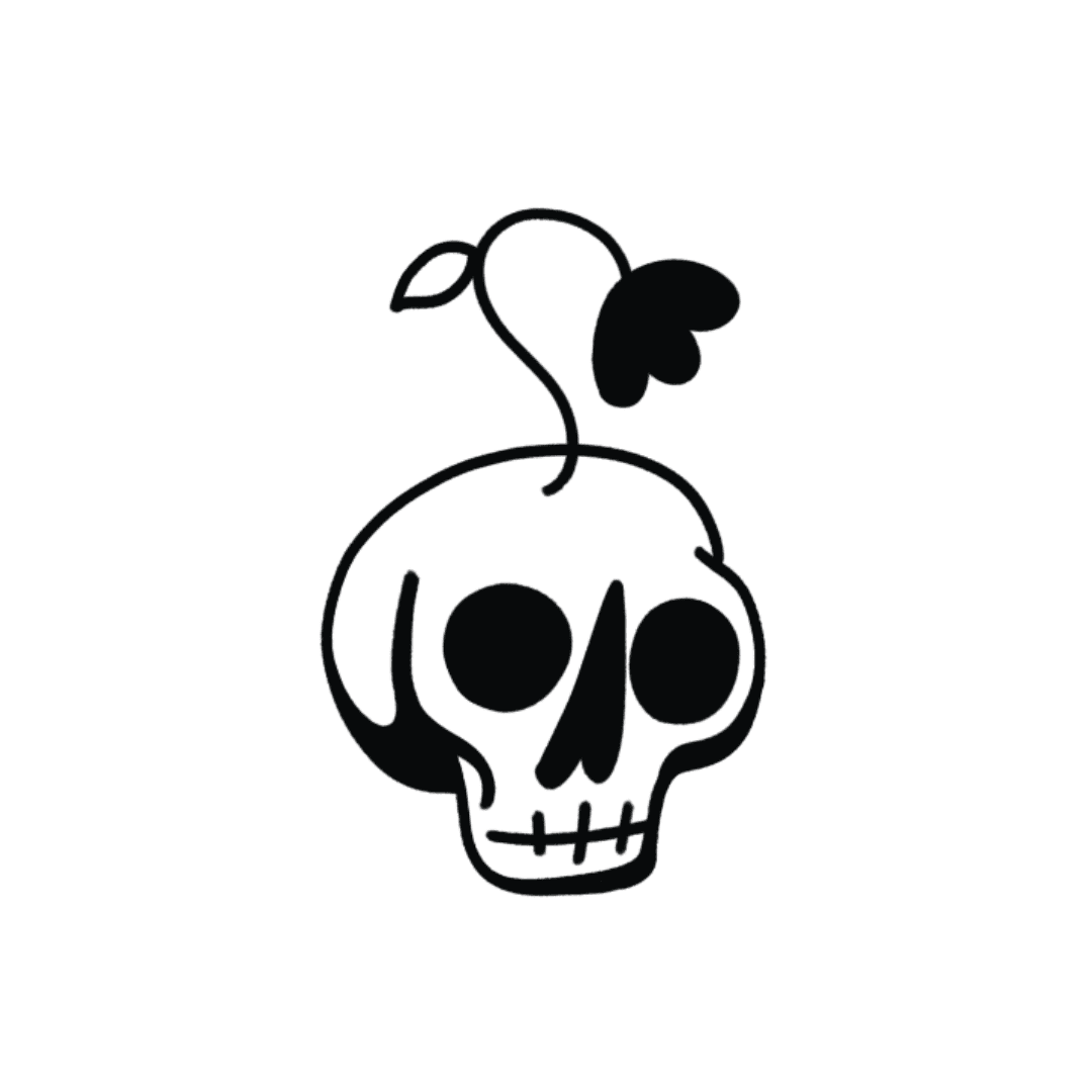 flower skull